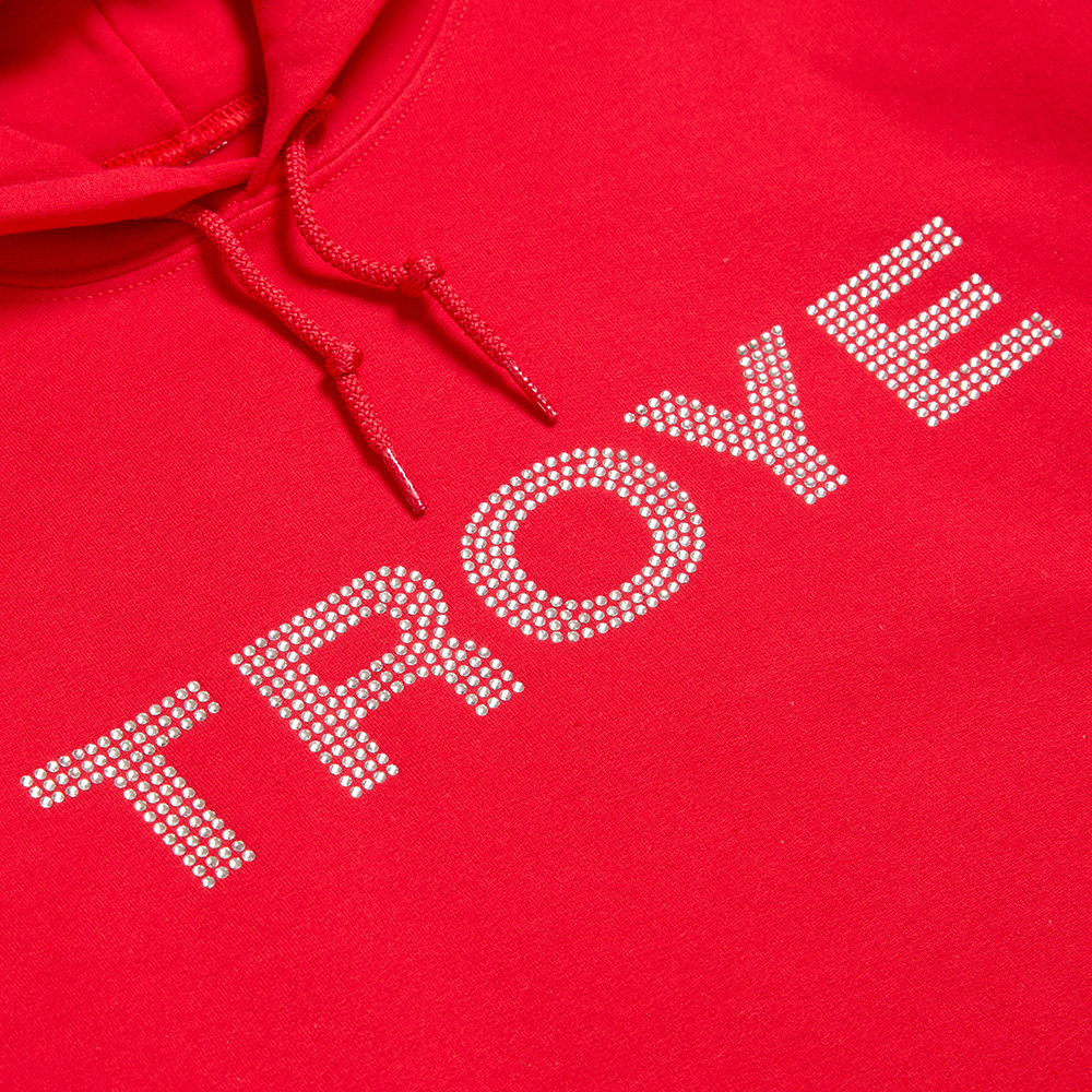 Troye Rhinestone Hoodie Detail