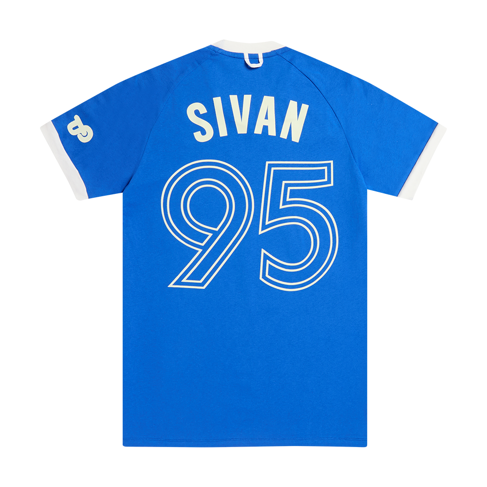 RUSH SPORTS CO 95 BLUE TEE Back