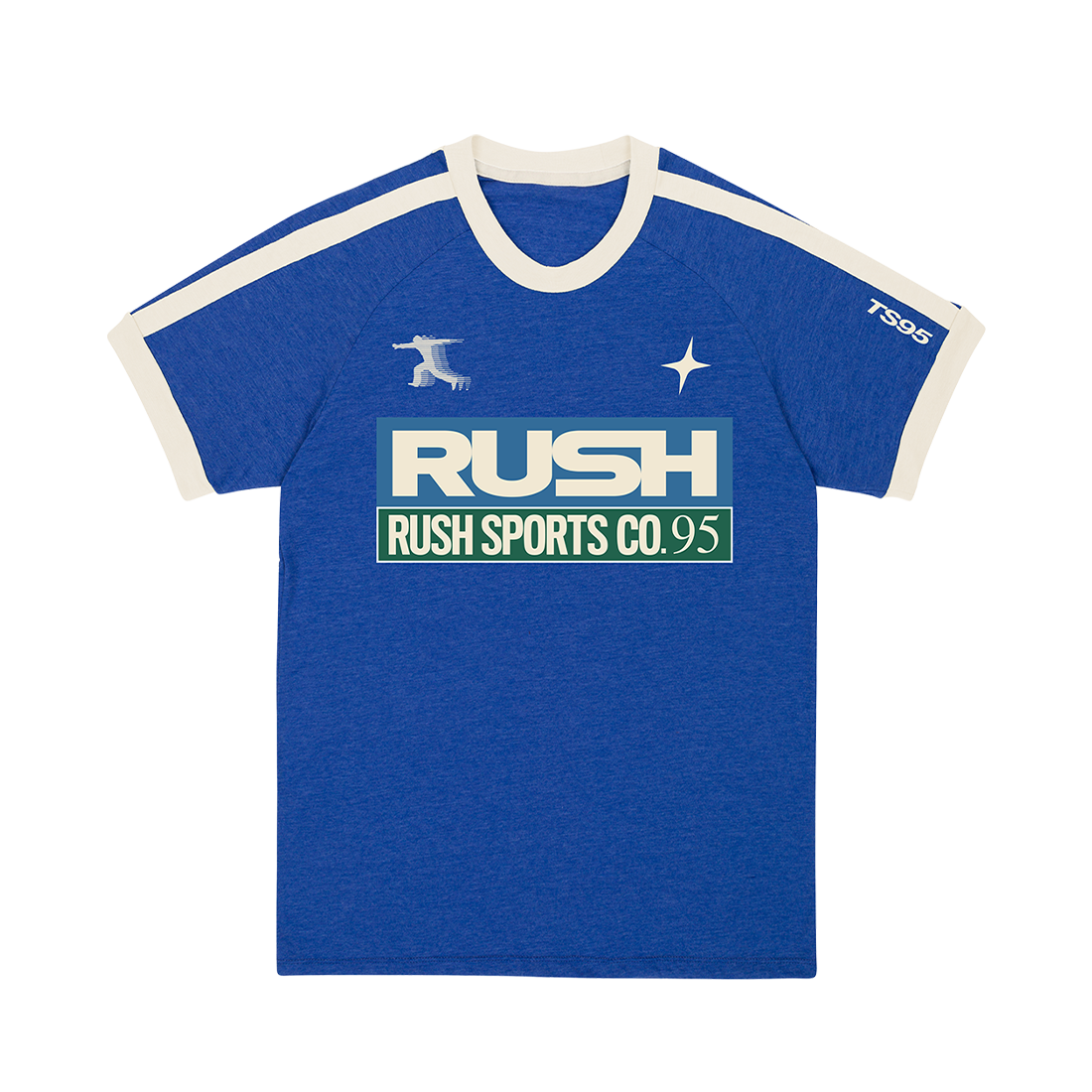 RUSH SPORTS CO 95 BLUE TEE