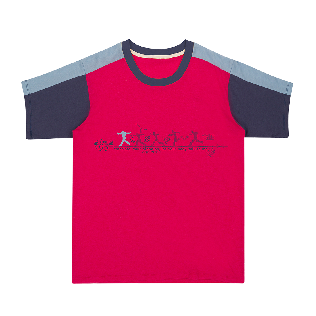 RUSH SILHOUETTE COLORBLOCK RED TEE