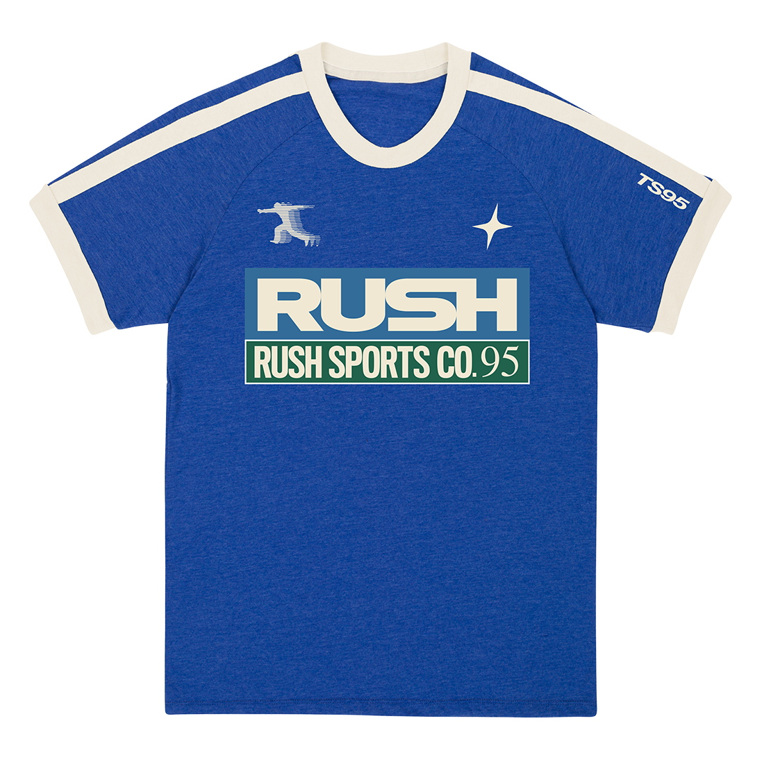 RUSH SPORTS CO 95 BLUE TEE