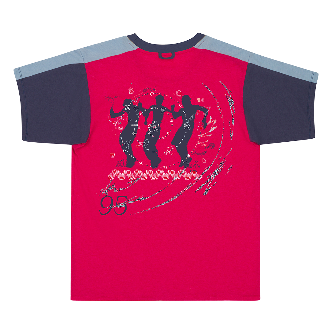 RUSH SILHOUETTE COLORBLOCK RED TEE