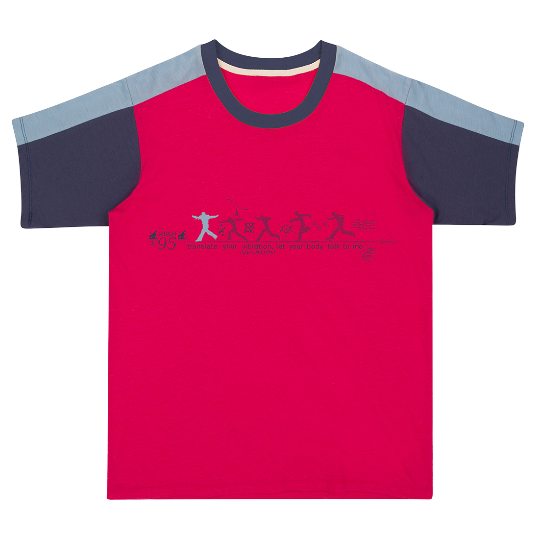 RUSH SILHOUETTE COLORBLOCK RED TEE
