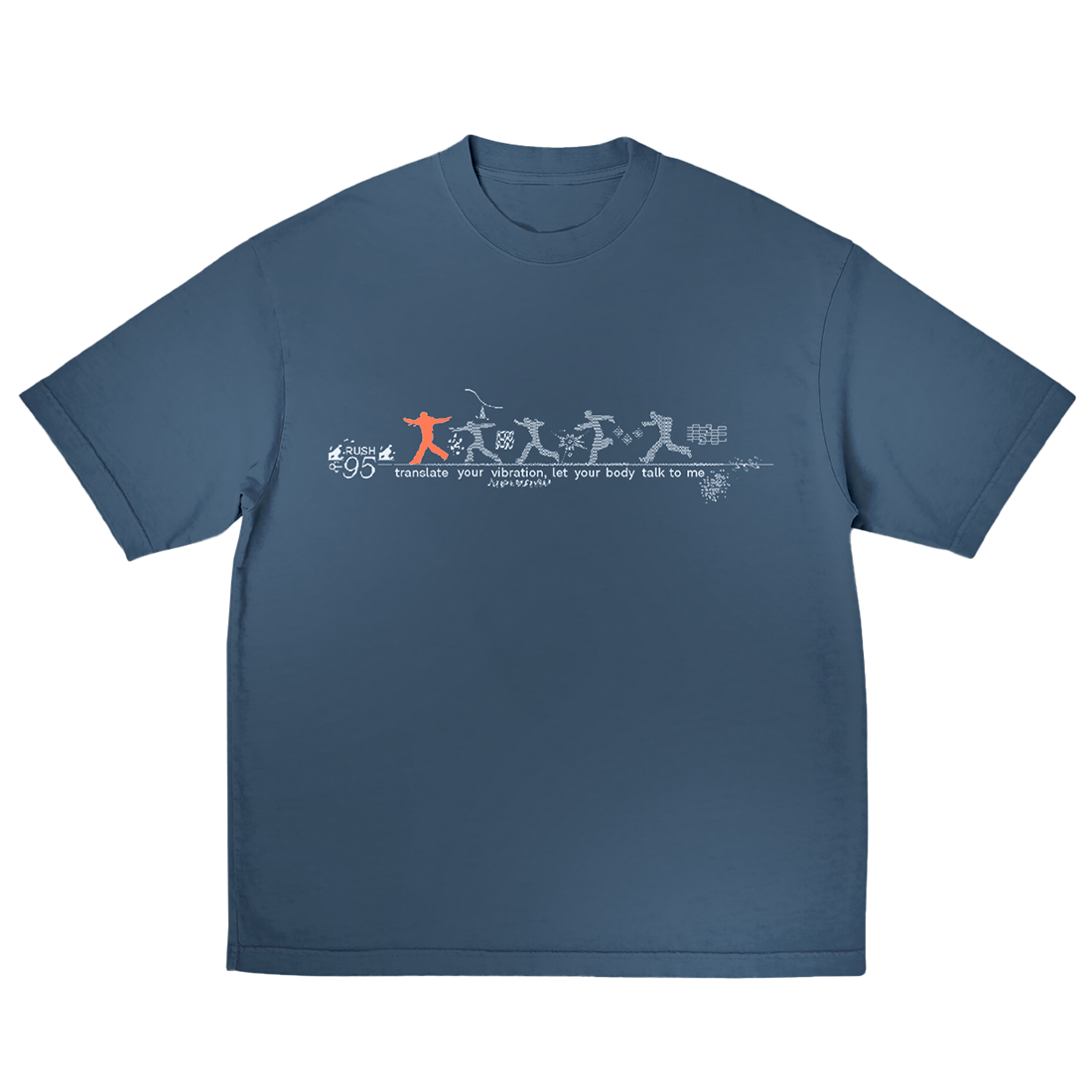 RUSH SILHOUETTE BLUE TEE